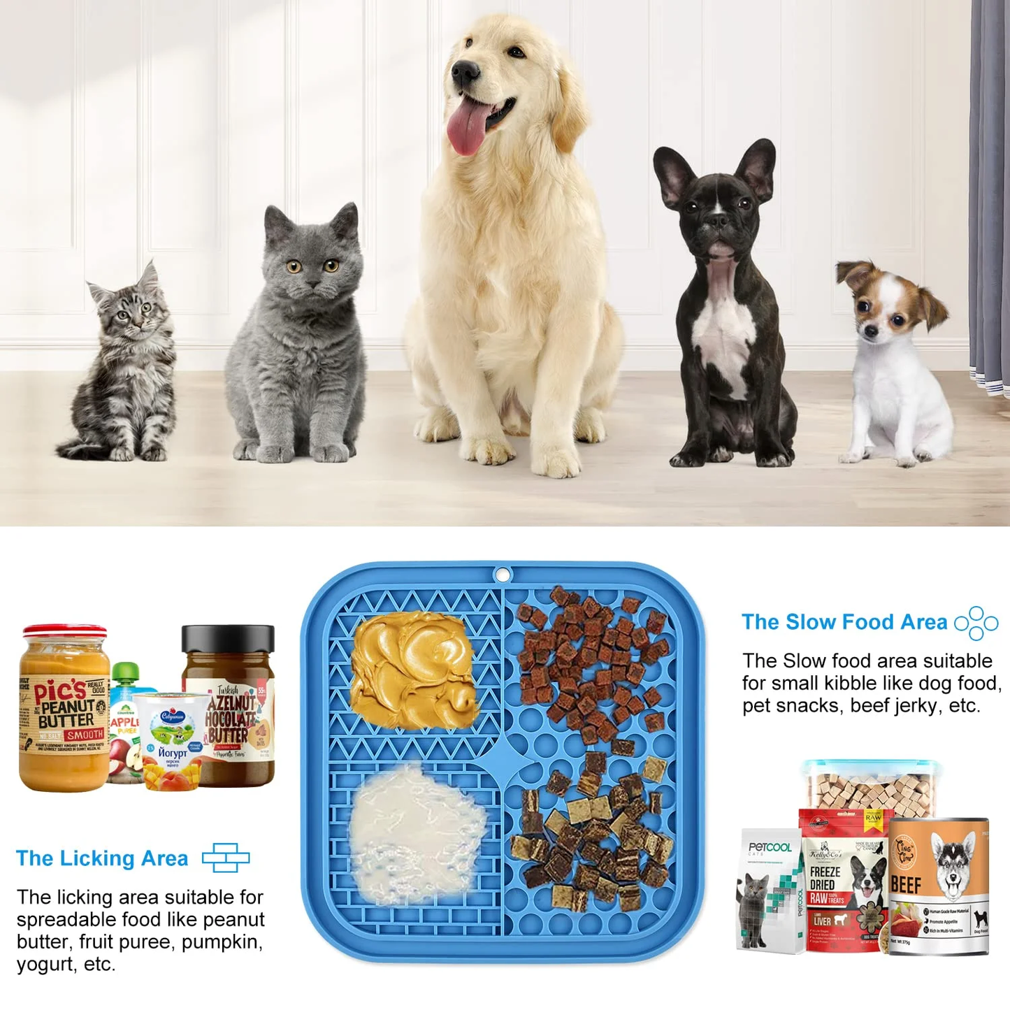 Premium Eco-Friendly Silicone Pet Licking Mat - Anxiety Relief